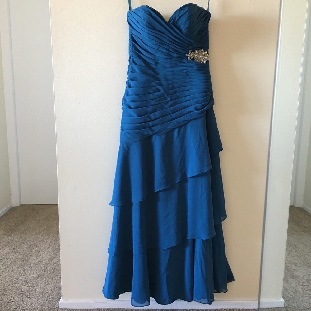 Teal/Blue Bridesmaids/Prom/Ball Dress